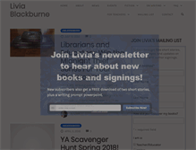 Tablet Screenshot of liviablackburne.com